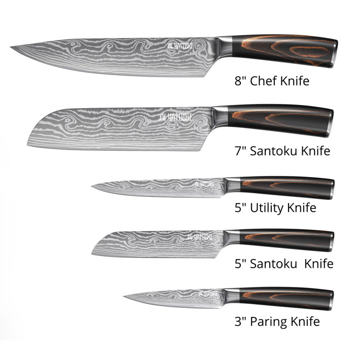 Yatoshi Knives Yatoshi Professional Assorted Knife Set & Reviews Wayfair